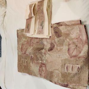 Crosciill gold leaf pattern shower curtain